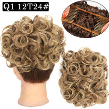 Load image into Gallery viewer, Curly Hair Bract Women's Curly Hair Chinese Wave Vintage Flower Bract Insertion Comb Wig Bag Creative High Temperature Filament Wig