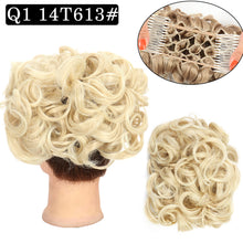 Load image into Gallery viewer, Curly Hair Bract Women's Curly Hair Chinese Wave Vintage Flower Bract Insertion Comb Wig Bag Creative High Temperature Filament Wig