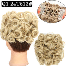 Load image into Gallery viewer, Curly Hair Bract Women's Curly Hair Chinese Wave Vintage Flower Bract Insertion Comb Wig Bag Creative High Temperature Filament Wig