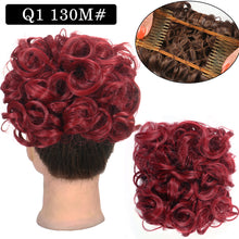 Load image into Gallery viewer, Curly Hair Bract Women's Curly Hair Chinese Wave Vintage Flower Bract Insertion Comb Wig Bag Creative High Temperature Filament Wig