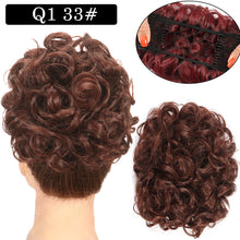 Load image into Gallery viewer, Curly Hair Bract Women's Curly Hair Chinese Wave Vintage Flower Bract Insertion Comb Wig Bag Creative High Temperature Filament Wig