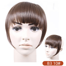 Load image into Gallery viewer, Qi Bangs with Sideburns Wig Slanted Bangs Center Parted Women's Bangs Wig Piece Girls Creative False Bangs Hair Extension