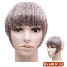 Load image into Gallery viewer, Qi Bangs with Sideburns Wig Slanted Bangs Center Parted Women's Bangs Wig Piece Girls Creative False Bangs Hair Extension