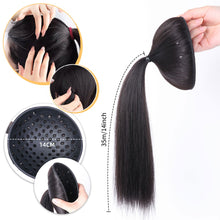 Load image into Gallery viewer, Head Fake Hair Circle High Skull Top Cushion False Hair Women Hair Extension Creative Pomelo Peel Wig Hair Band