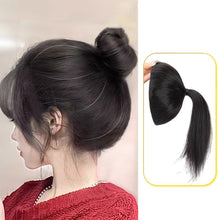Load image into Gallery viewer, Head Fake Hair Circle High Skull Top Cushion False Hair Women Hair Extension Creative Pomelo Peel Wig Hair Band