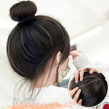 Load image into Gallery viewer, Head Fake Hair Circle High Skull Top Cushion False Hair Women Hair Extension Creative Pomelo Peel Wig Hair Band