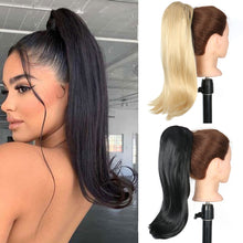 Load image into Gallery viewer, Women's Ponytail Wig with Strap Style Slightly Raised Multi-color Extension Wig Synthetic Hair Extension False Hair Piece