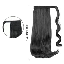 Load image into Gallery viewer, Women's Ponytail Wig with Strap Style Slightly Raised Multi-color Extension Wig Synthetic Hair Extension False Hair Piece