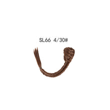 Load image into Gallery viewer, Long Straight Synthetic Hair Extension Fishbone Braided Fishtail Drawstring Ponytail Hair Blonde Wig for Women