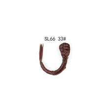 Load image into Gallery viewer, Long Straight Synthetic Hair Extension Fishbone Braided Fishtail Drawstring Ponytail Hair Blonde Wig for Women
