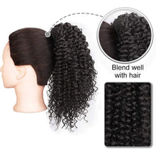 Load image into Gallery viewer, Women's Synthetic Ponytail Short Curly Hair Explosive Head Wig Spiral Curls Braiding Hair Stretched Loose Wave Wig