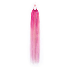 Load image into Gallery viewer, 9-strand Braided Colorful Laser Silk Fake Hair Ponytail Extension Hair Colorful Braid Gradient Color Wig for Women Girls