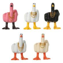 Load image into Gallery viewer, Car Interior Decoration Center Middle Finger Small Duck Sculpture Resin Duck Decorative Figurine Tabletop Duck Ornament for Home Garden Desk