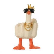 Load image into Gallery viewer, Car Interior Decoration Center Middle Finger Small Duck Sculpture Resin Duck Decorative Figurine Tabletop Duck Ornament for Home Garden Desk