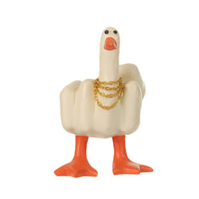 Load image into Gallery viewer, Car Interior Decoration Center Middle Finger Small Duck Sculpture Resin Duck Decorative Figurine Tabletop Duck Ornament for Home Garden Desk