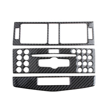 Load image into Gallery viewer, 3Pcs/Set Carbon Fiber Car Center Console Air Outlet Conditioner CD Panel Mid Air Vent Cover Trim For Mercedes Benz C class W204 2007-2010