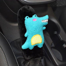 Load image into Gallery viewer, Cute Car Gear Head Shift Collars Shift Knob Grips Cover Shift Lever Plush Sleeve Decoration Cover Accessories