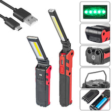 Load image into Gallery viewer, Car Repair COB LED Work Light Dimmable USB Rechargeable LED Flashlight Inspection Lamp With Magnetic Hook Power Bank Torch