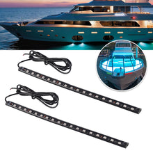 Load image into Gallery viewer, 2Pcs 30cm 12V Marine Boat LED Navigation Lights Waterproof Safety Signal Lamp Boat Side Indicator Iights Boat Rear Lamps