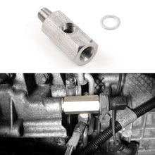 Load image into Gallery viewer, Stainless Steel Side Holes 1/8"NPT Female To 1/4NPT Female Male Oil Pressure Sensor Connector Feed Line Gauge Tee Adapter