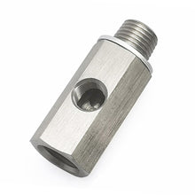 Load image into Gallery viewer, Stainless Steel 1/8"NPT Female To M14 Car Oil Pressure Sensor Connector Joint to NPT Tee Adapter Turbo Accessories Adapter