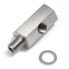 Load image into Gallery viewer, Stainless Steel 1/8"NPT Female To M10 Car Oil Pressure Sensor Connector Joint to NPT Tee Adapter Turbo Accessories Adapter