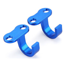 Load image into Gallery viewer, 2Pcs Motorcycle Rear Brake Hose Clamp Guide Modified Brake Line Clamp Protector Aluminum Blue For Yamaha YZ125 YZ250 YZ250F YZ450F YZ85