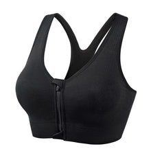 Load image into Gallery viewer, Front Zipper Seamless Sports Women's Bra Sexy Underwear Adjustable Strap S-4XL Running Gym Fitness Brassiere Shockproof Breathable without Underwire Bralette