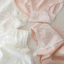 Load image into Gallery viewer, French Floral Underwear Jacquard Pure Cotton Lingerie Sweet Medium Waist Panties Briefs for Women Lady Cute Triangular Pants Girls Student