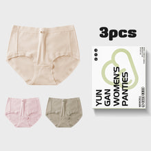 Load image into Gallery viewer, 3pcs Gift Box Packing Middle Waist Modal Women Underwear Breathable Mulberry Silk Panties Bacteriostatic briefs For Ladies Comfortable Female underpants Innerwear