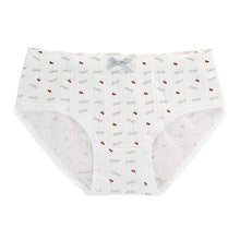 Load image into Gallery viewer, Middle Waist Girls Cute Underwear Cotton Underpants Breathable Female Panties Sweet Seamless Ladies Briefs Innerwear Women Lingerie