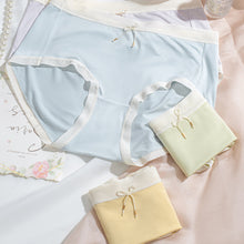 Load image into Gallery viewer, 3pcs Gift Box Packing Middle Waist Women Underwear Breathable Mulberry Silk Panties Bacteriostatic briefs For Ladies Comfortable Female underpants Innerwear