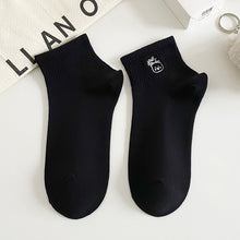 Load image into Gallery viewer, New Style Black & White Design Girls Cute Socks Women Cartoon Fashion Harajuku Short Breathable Sweat Absorption Soft Sock