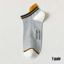 Load image into Gallery viewer, Men Boy Cotton Socks Sports Athletic Mesh Socks Casual Fashion Comfortable Short Breathable Sweat Absorption Soft Ankle Stocking Socks