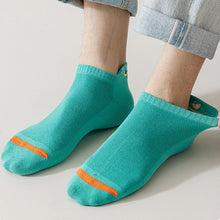 Load image into Gallery viewer, Men Bright Color Devil's Eye Cotton Ankle Socks Athletic Casual Solid Comfortable Breathable Sweat Absorption Sock Street Fashion Sport Travel Running Socks