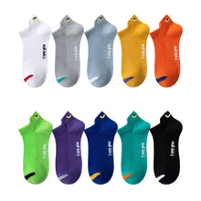 Load image into Gallery viewer, Men Bright Color Devil's Eye Cotton Ankle Socks Athletic Casual Solid Comfortable Breathable Sweat Absorption Sock Street Fashion Sport Travel Running Socks