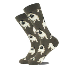 Load image into Gallery viewer, Men Cartoon Animal Midtube Socks Combed Fashion Hip Hop Trend Harajuku Shark Clown Skateboard Oil Painting Colorful Happy Funny Long Cotton Socks