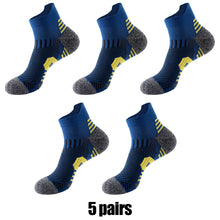 Load image into Gallery viewer, 5 Pairs New Spring Men's Socks AnkleThick Knit Professional Sports Sock Outdoor Fitness Breathable Quick Dry Wear-resistant Short Running Sock