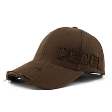 Load image into Gallery viewer, High-quality Adjustable Hat Casual Outdoor Plain Baseball Unisex Cap Men Hole Damage Style Letter Hard-top Street Trend Cool Cap Sun Hat Peaked Cap