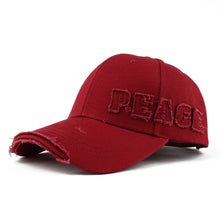 Load image into Gallery viewer, High-quality Adjustable Hat Casual Outdoor Plain Baseball Unisex Cap Men Hole Damage Style Letter Hard-top Street Trend Cool Cap Sun Hat Peaked Cap
