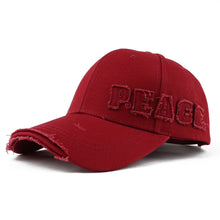 Load image into Gallery viewer, High-quality Adjustable Hat Casual Outdoor Plain Baseball Unisex Cap Men Hole Damage Style Letter Hard-top Street Trend Cool Cap Sun Hat Peaked Cap