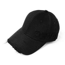 Load image into Gallery viewer, High-quality Adjustable Hat Casual Outdoor Plain Baseball Unisex Cap Men Hole Damage Style Letter Hard-top Street Trend Cool Cap Sun Hat Peaked Cap