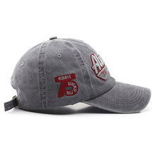 Load image into Gallery viewer, Adjustable Antique Finish and Water-washing Finish Hat Letter Embroidery Casual Outdoor Baseball Unisex Cap Men Street Trend Cool Cap Sun Hat Peaked Cap