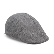 Load image into Gallery viewer, Men British Cotton Linen Beret Entleman Duckbill Breathable Caps Linen Hat Boy Linen Outdoor Street Hats Leisure Sports Sun Caps