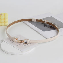 Load image into Gallery viewer, PU Leather Thin Belt Women's Fashion Casual Accessories Luxury Design Girdle Korean Corset Adjustable Metal Buckle Waist Decoration For Female