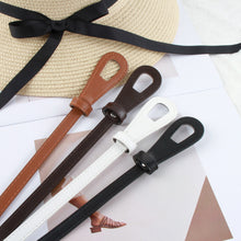 Load image into Gallery viewer, PU Leather Thin Knot Belt Women's Fashion Casual Accessories Luxury Design Girdle Korean Corset Adjustable Metal Buckle Waist Decoration For Female