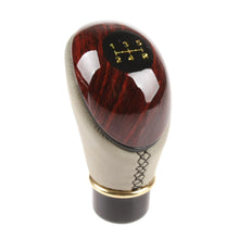 Load image into Gallery viewer, Universal Car 5 Speed Lever Shift Knob Wooden PU Leather Truck Manual Gear Stick Knob Shift Accessories