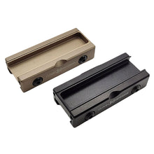 Load image into Gallery viewer, Tactical Flashlight Slot Remote Switch Rail Pads Metal fixing Base Fits 20mm Rails PEQ Flashlight Rat Tail Card Slot Accessory