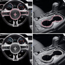 Load image into Gallery viewer, 1m/5m 3.2ft/16ft Car DIY Auto Decorative Stickers Crystal Diamond Car Decoration Accessories Double Rows Stickers Auto Interior Cover