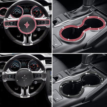 Load image into Gallery viewer, 1m/5m 3.2ft/16ft Car DIY Auto Decorative Stickers Crystal Diamond Car Decoration Accessories Double Rows Stickers Auto Interior Cover